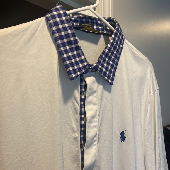 Polo Golf - Golf shirt - never worn size XXL - never worn. White with Navy plaid - Picture 4 of 4